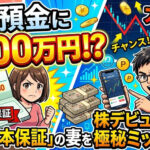 普通預金に4000万円!? 「絶対元本保証マン」の妻を大暴落での株デビューに導く極秘ミッション